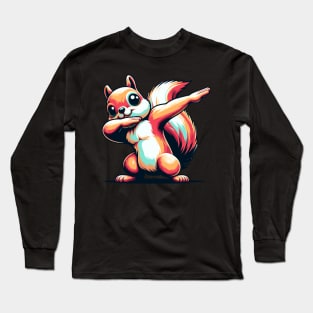 Dabbing squirrel Long Sleeve T-Shirt